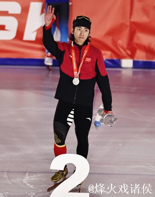 短道速滑世界巡回赛格但斯克站：林孝埈男子500米夺银